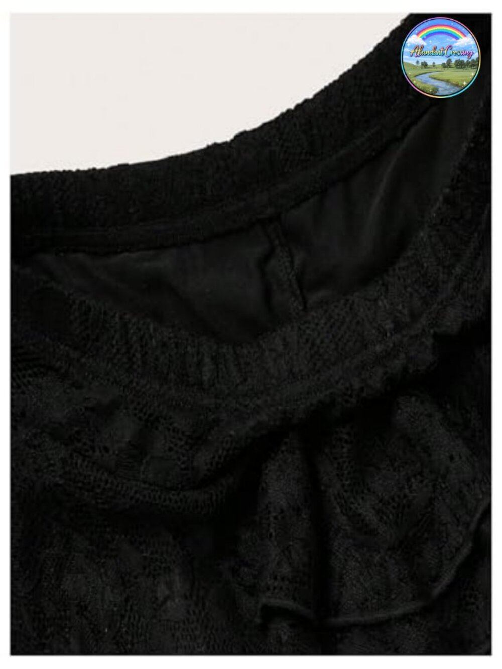 Y2K Ruffle Lace Mesh Asymmetrical Mini Skort - Picture 4 of 6